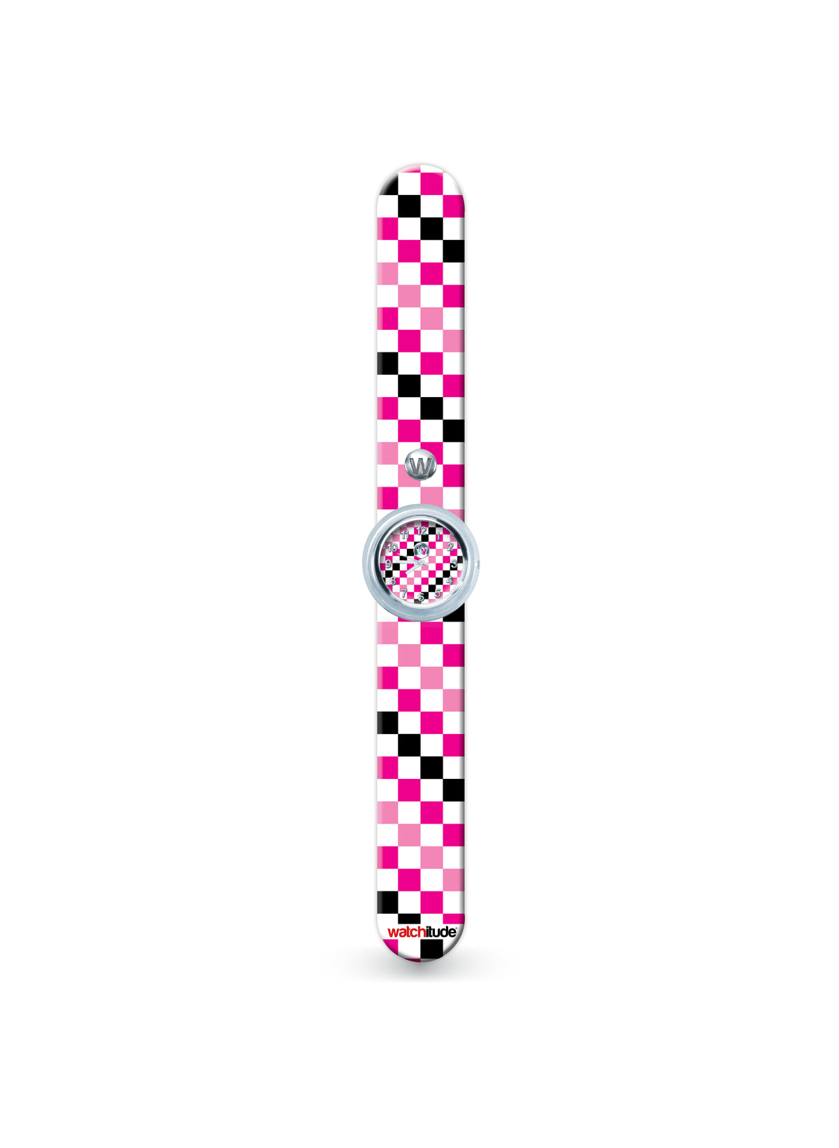 Pink Checkers - Watchitude Slap Watch