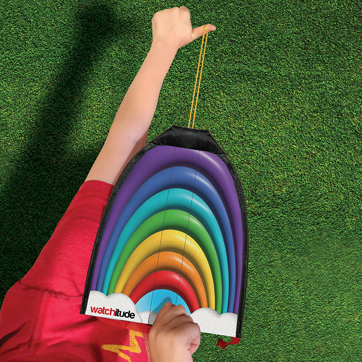 Rubber Band Rocket Kite - Shooting Star & Rainbow