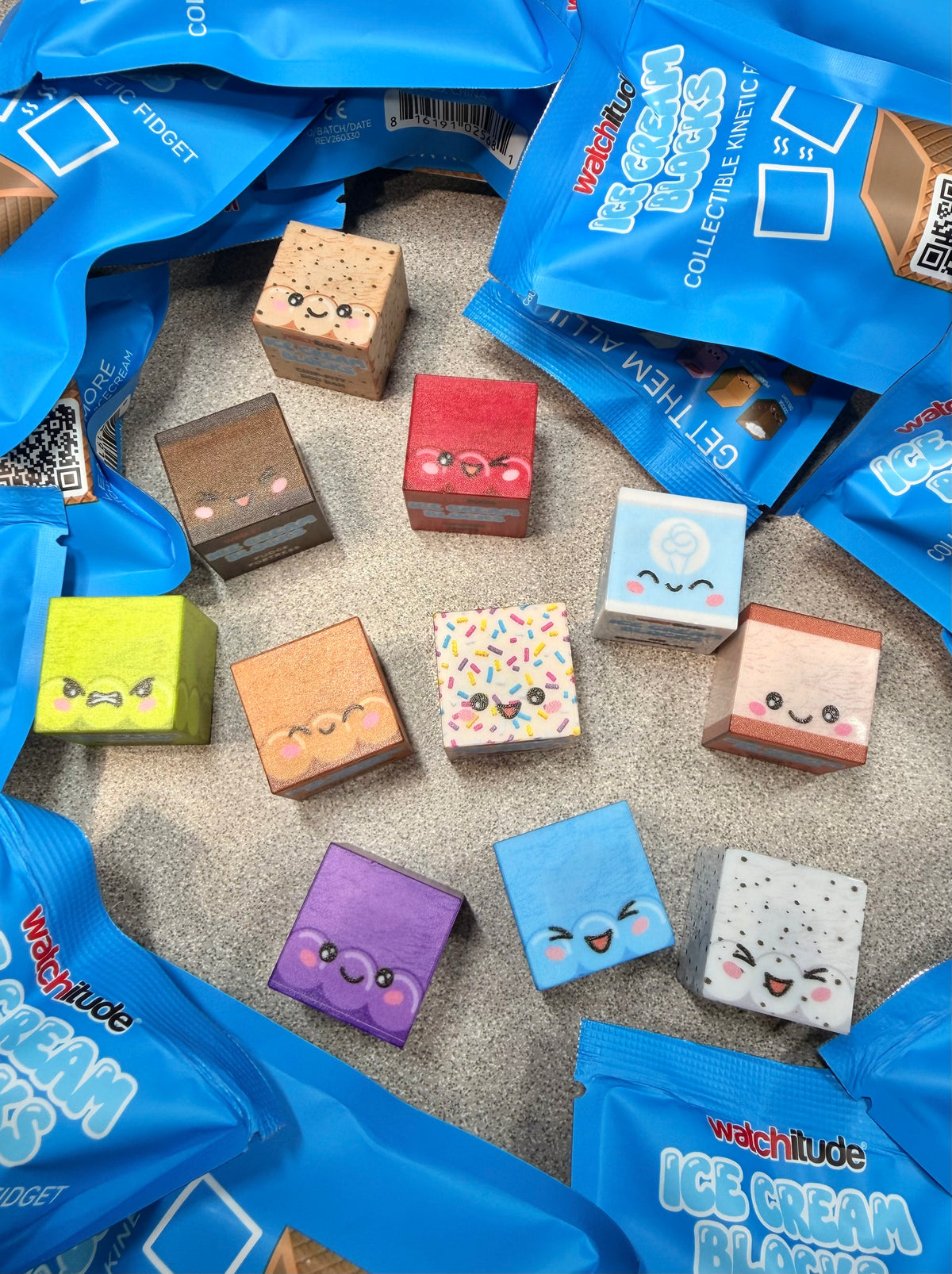 Ice Cream Blocks - Collectible Kinetic Fidget - 2pk Blind Bag