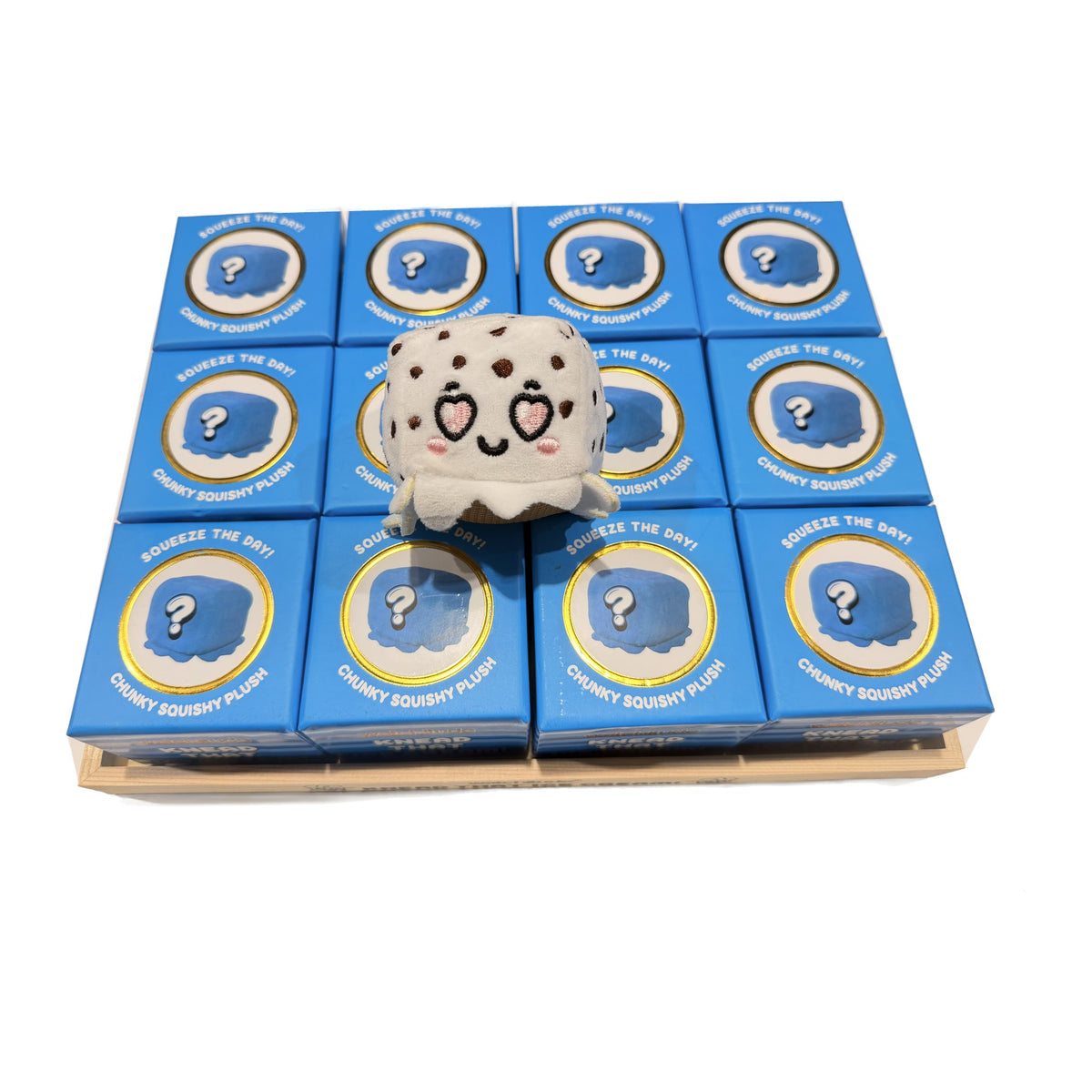 Knead That Ice Cream 12-pack blind box display in its wooden tray