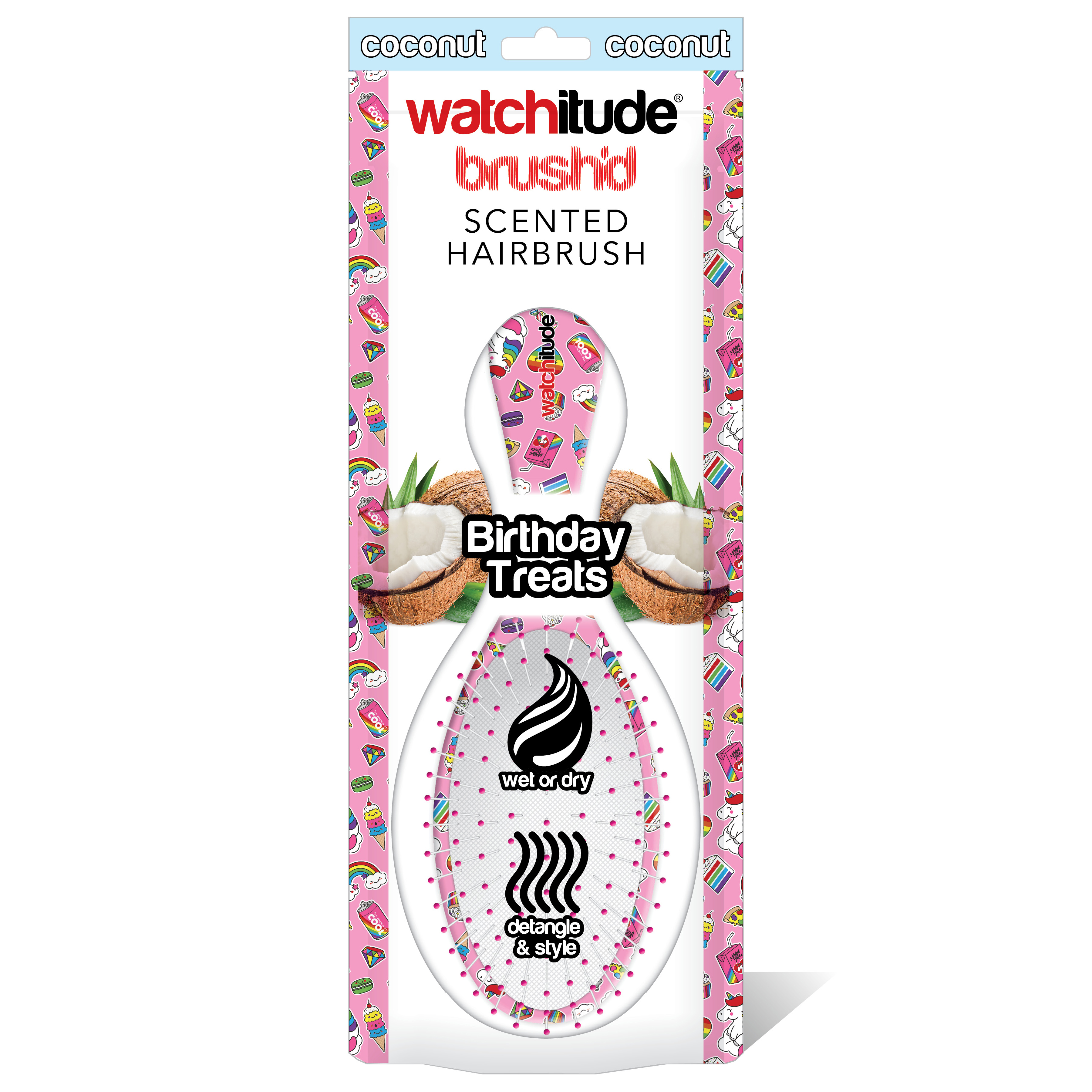Birthday Treats - Scented Hair Brush by Watchitude image number 2