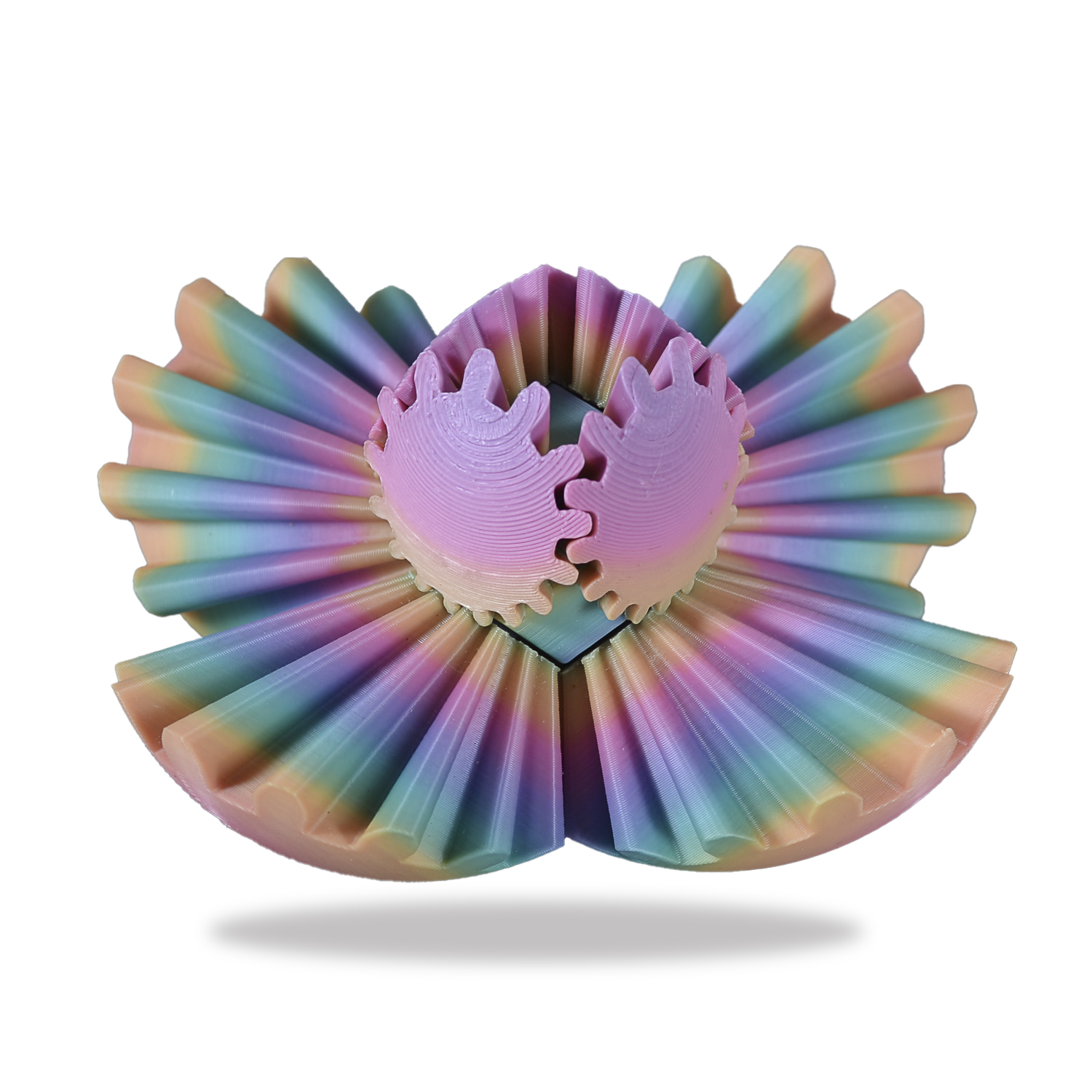 Gear Ball - Rainbow - Fidget Toy image number 1