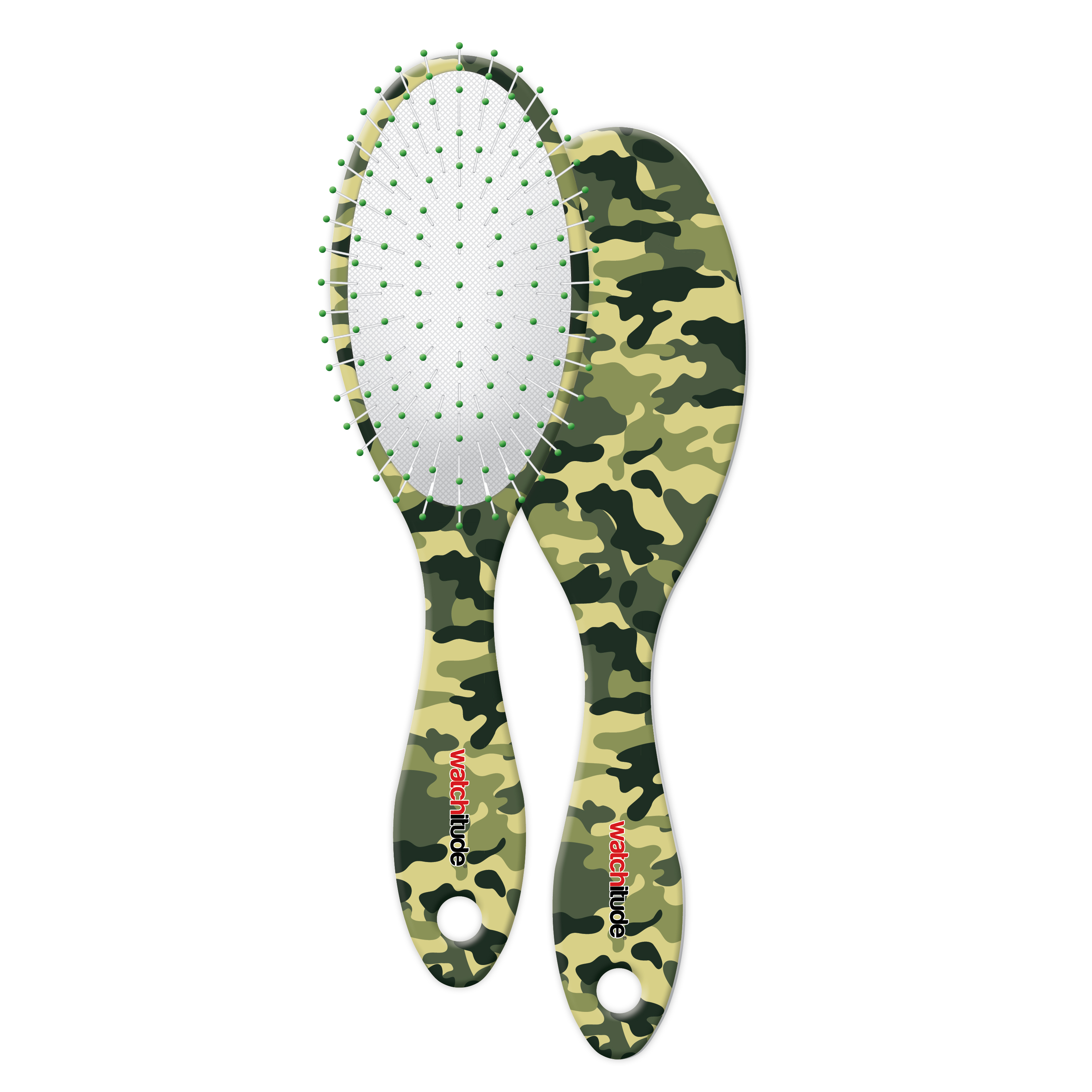 Army Camo - Watchitude Scented Hairbrush image number 0