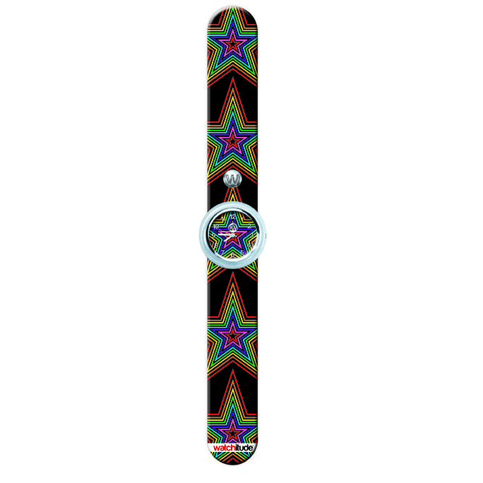 Rainbow Stars - Watchitude Slap Watch image number 1