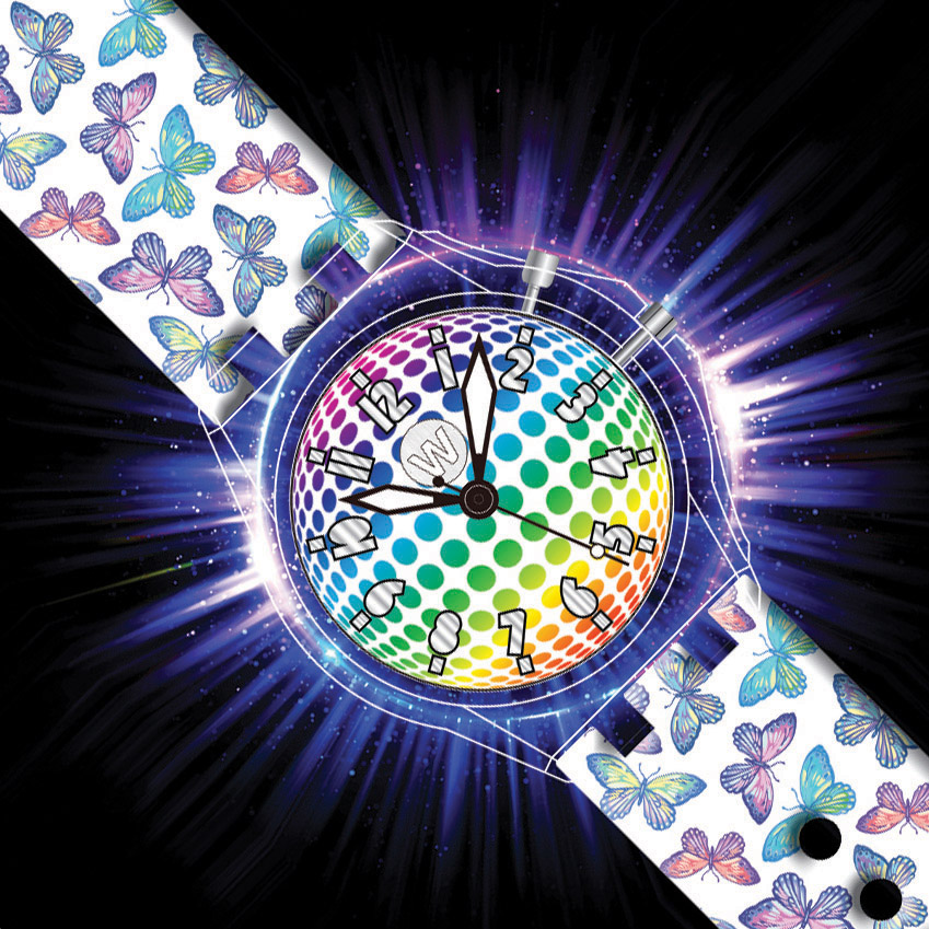 Butterfly Bash - Watchitude Glow - Led Light-up Watch
