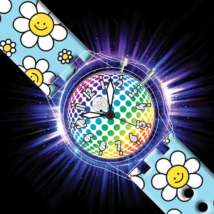 Happy Flowers - Light Up Watch  - Watchitude Glow image number 1