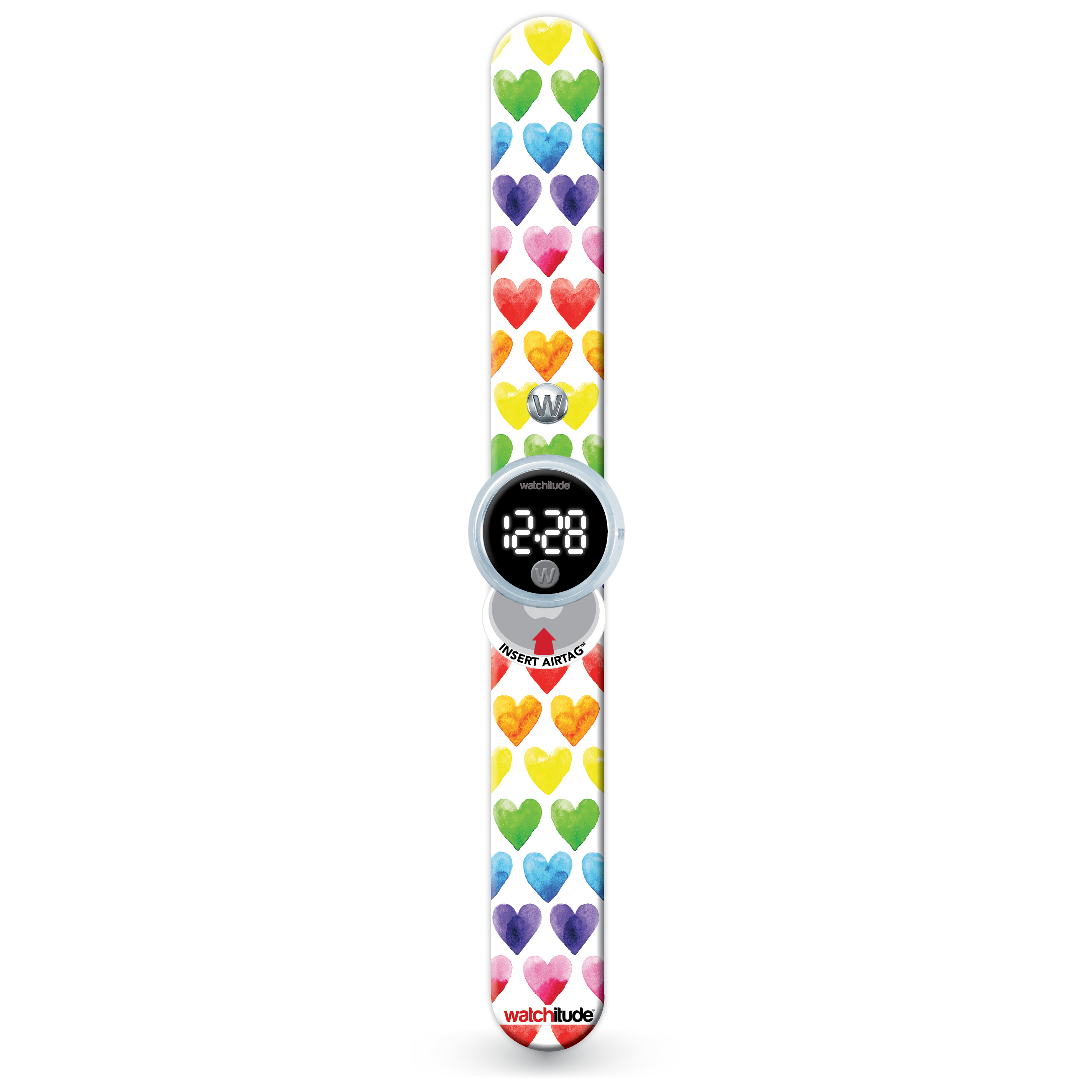 Tag’d Trackable Watch - Watercolor Hearts