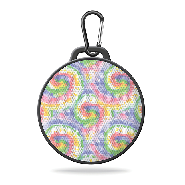 Tropical Tie Dye - Jammed 2 Go by Watchitude - Round Bluetooth Speaker image number 0