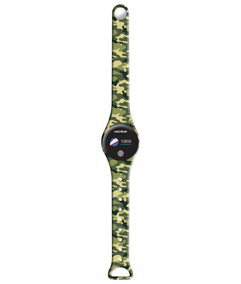 Army Camo - Watchitude Move 2 | Blip Watch Band (Band Only) image number 1